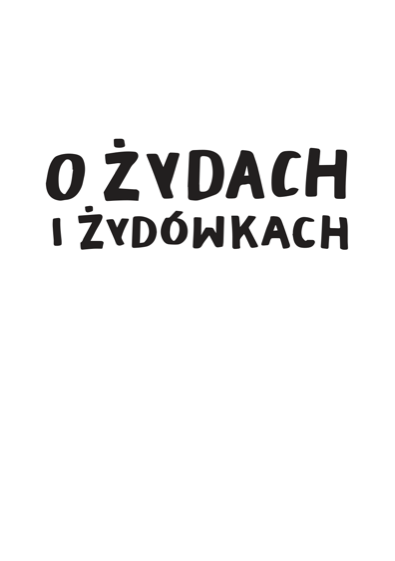 Okładka e-booka O Żydach i Żydówkach